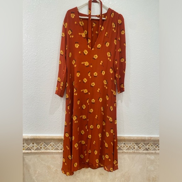 Reformation Hailey Joy Floral dress size L - Picture 2 of 5